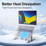 Base Refrigerante Plegable De Aleación De Aluminio Con Ventilador AE0023