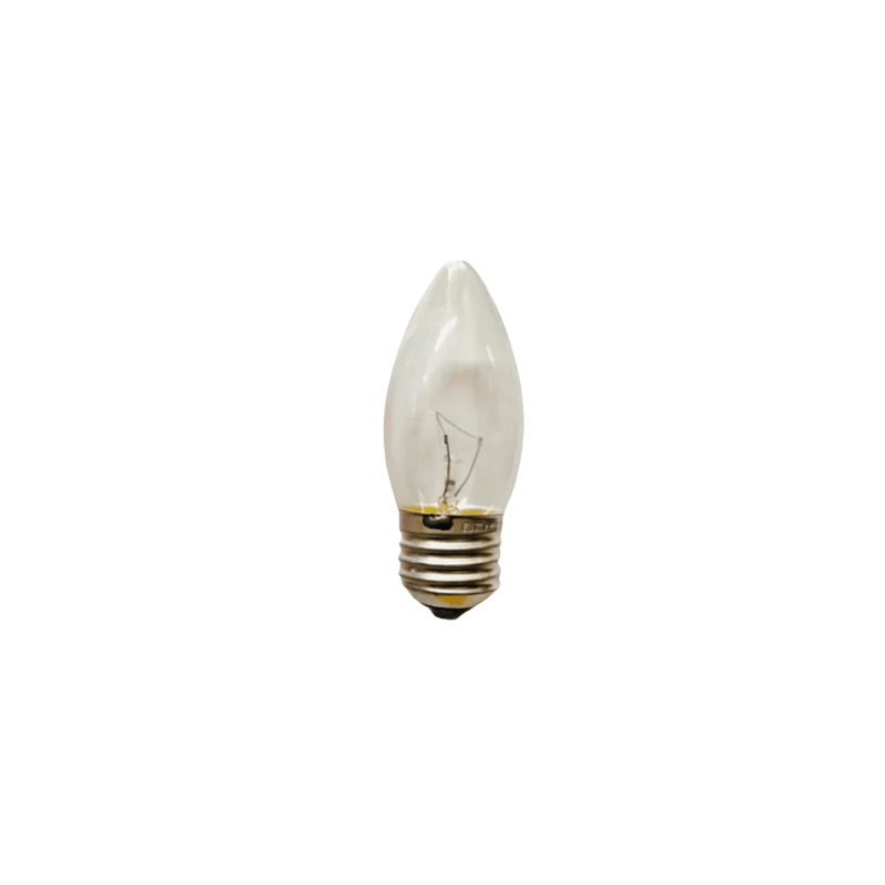 BOMBILLO CANDELABRO TRANSPARENTE