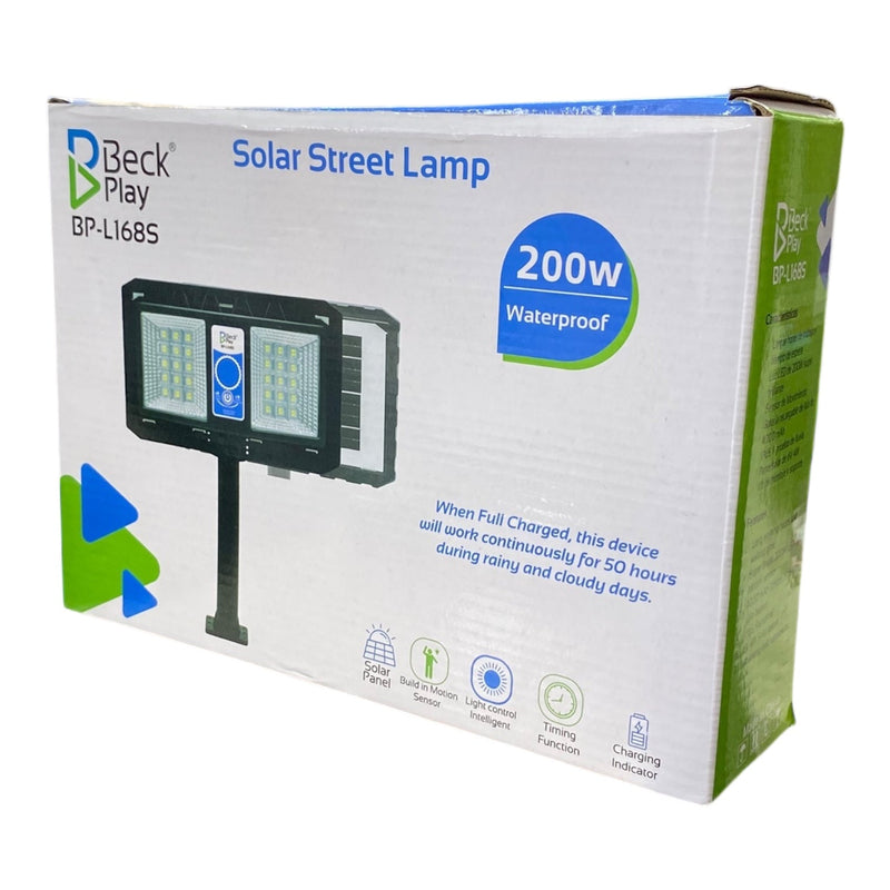 Lampara Led Con Panel Solar Ideal Para Exterior BP-L168S