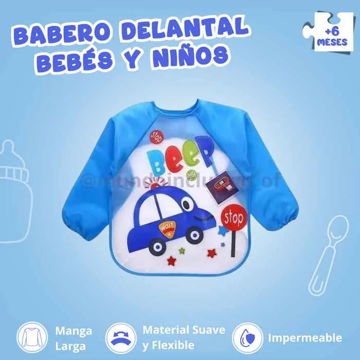 Babimágico® BABERO IMPERMEABLE MANGA LARGA