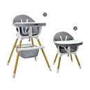 SILLA COMEDOR BEBÉ 2 EN 1 ROCK HAPPY BABY GRIS -
