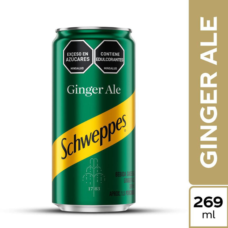 GASEOSA SCHWPPES 269ML GINGER LATA