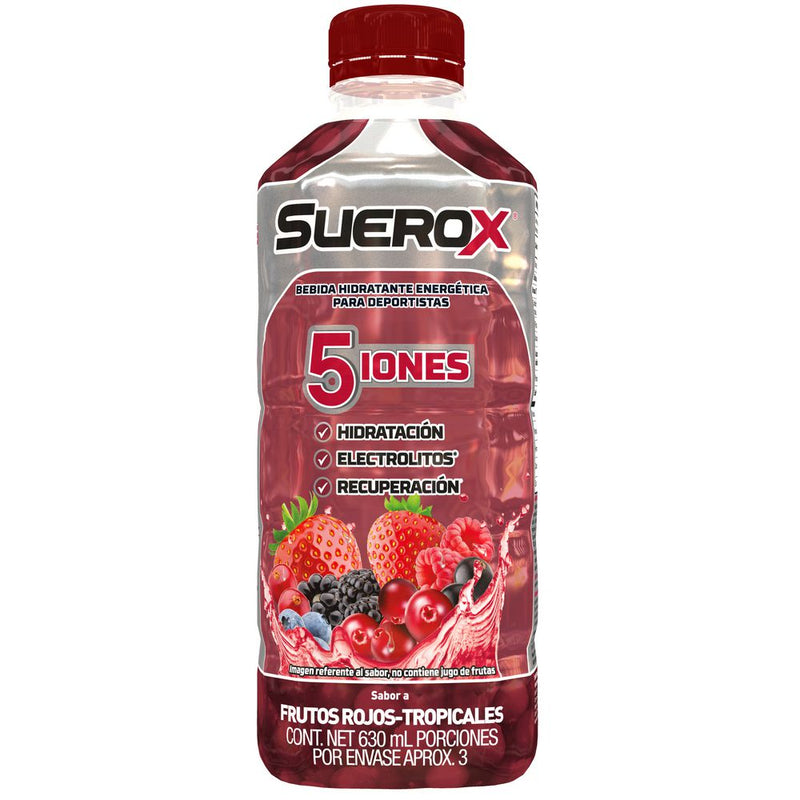 BEBIDA HIDRATANT SUEROX 630ML FRUT/ROJOS