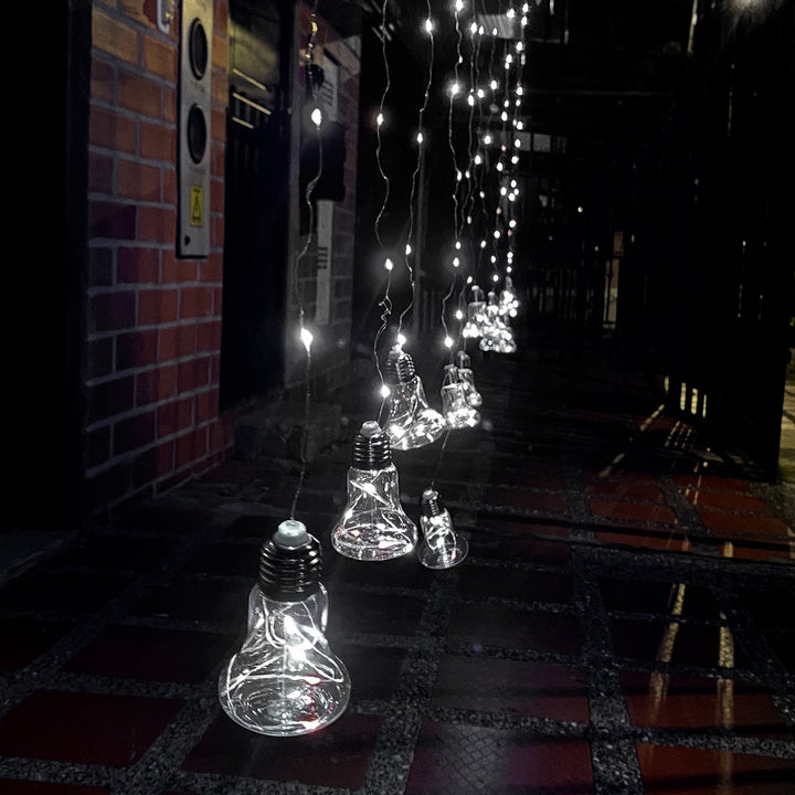 Cortina Micro LED 12 Tiras Estilo Campana 3 x 2 m 312 Luces Blanco 1617V