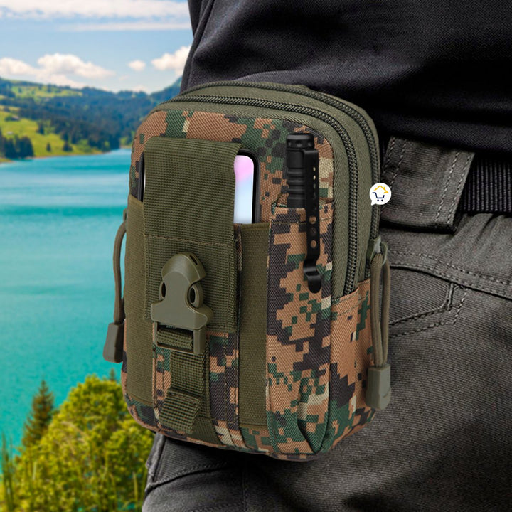 Bolso Táctico Canguro Militar Para Cinturón Estuche Celular MJ357