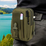 Bolso Táctico Canguro Militar Para Cinturón Estuche Celular MJ357