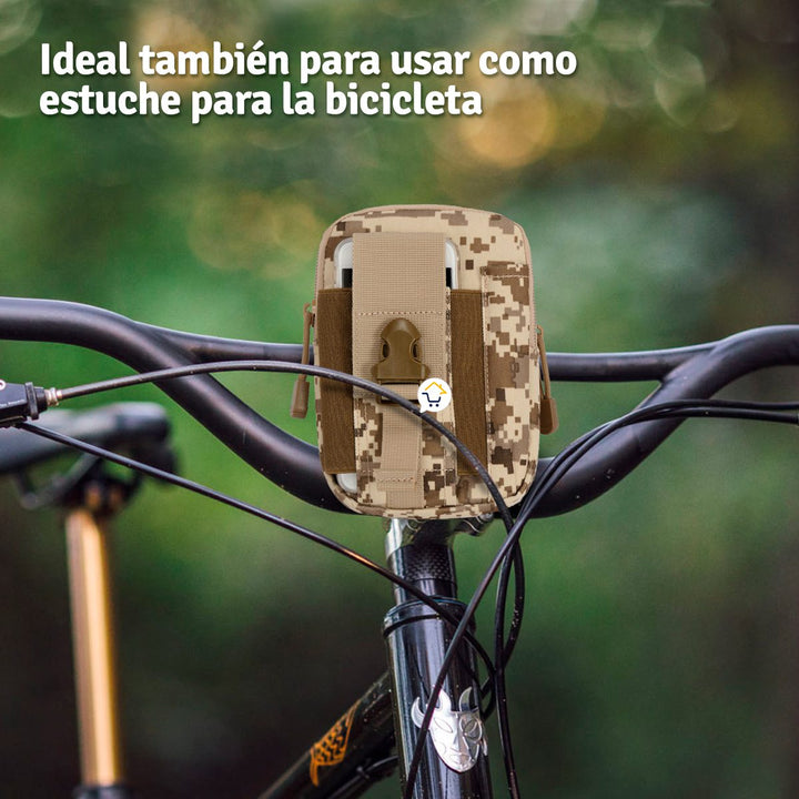 Bolso Táctico Canguro Militar Para Cinturón Estuche Celular MJ357