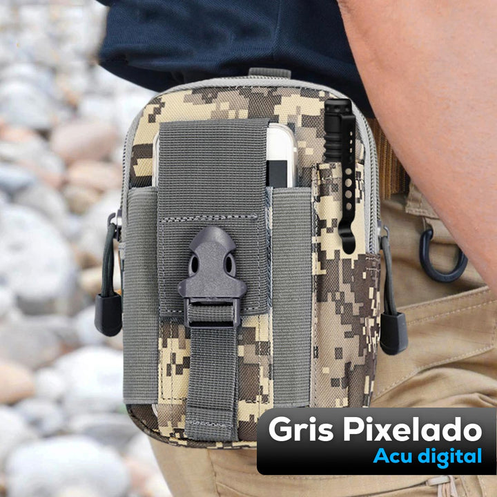 Bolso Táctico Canguro Militar Para Cinturón Estuche Celular MJ357