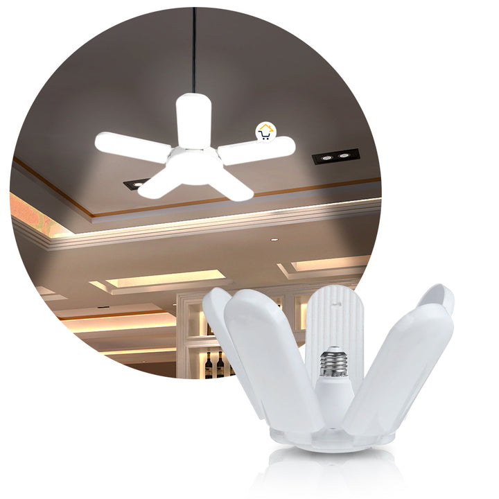 Bombillo Lámpara Led Plegable 5 Aspas Eco Amigable Lx059