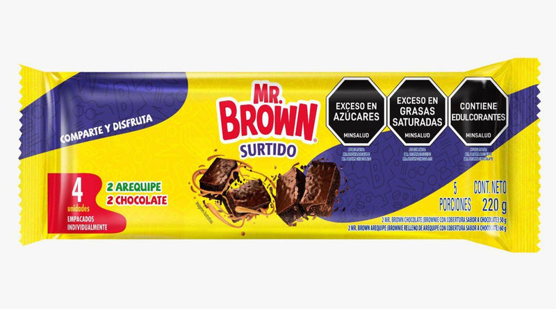 BROWNIE BIMBO 4U 220G  FLOW BIM SURTIDO