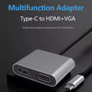 Cable convertidor USB-C a VGA y HDMI LJ-59