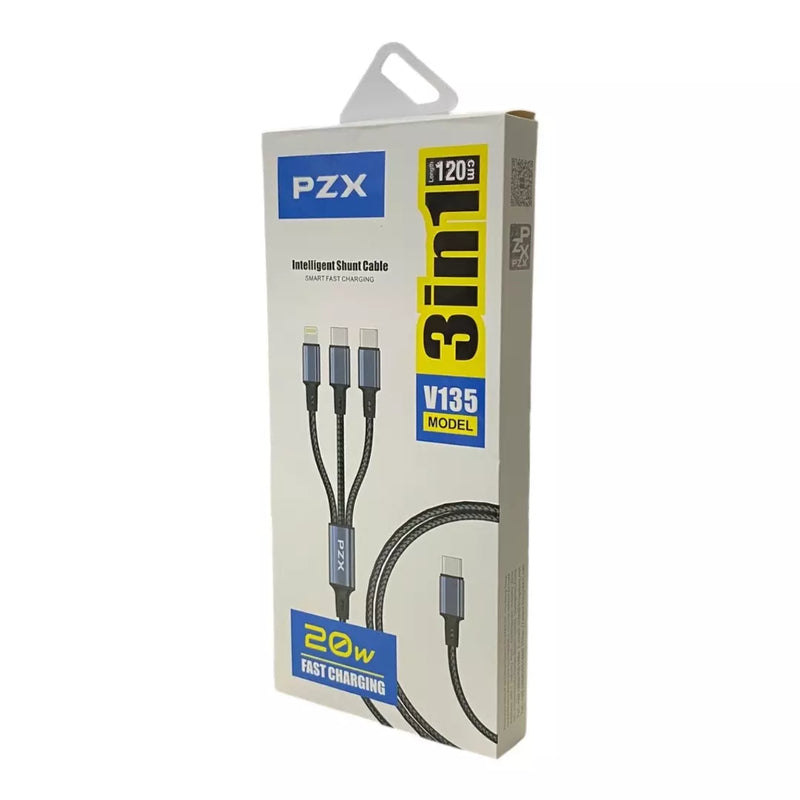 Cable Para Celular 3 En 1 PZX V135