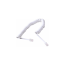 CABLE TELEFONO ENTORCHADO BLANCO 2.10M FU0650