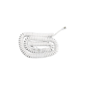 CABLE TELEFONO ENTORCHADO BLANCO 4.5M FU0651