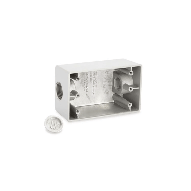 CAJA 2X4 EMT 3/4 RAWELT 2 PERFORACIONES