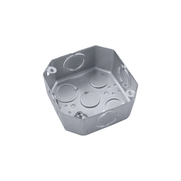 CAJA OCTOGONAL METALICA