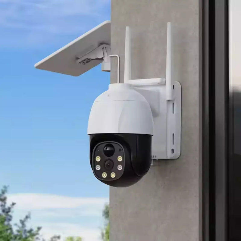 Cámara De Seguridad Uso Exterior Con Sirena Y Panel Solar 4G YT01