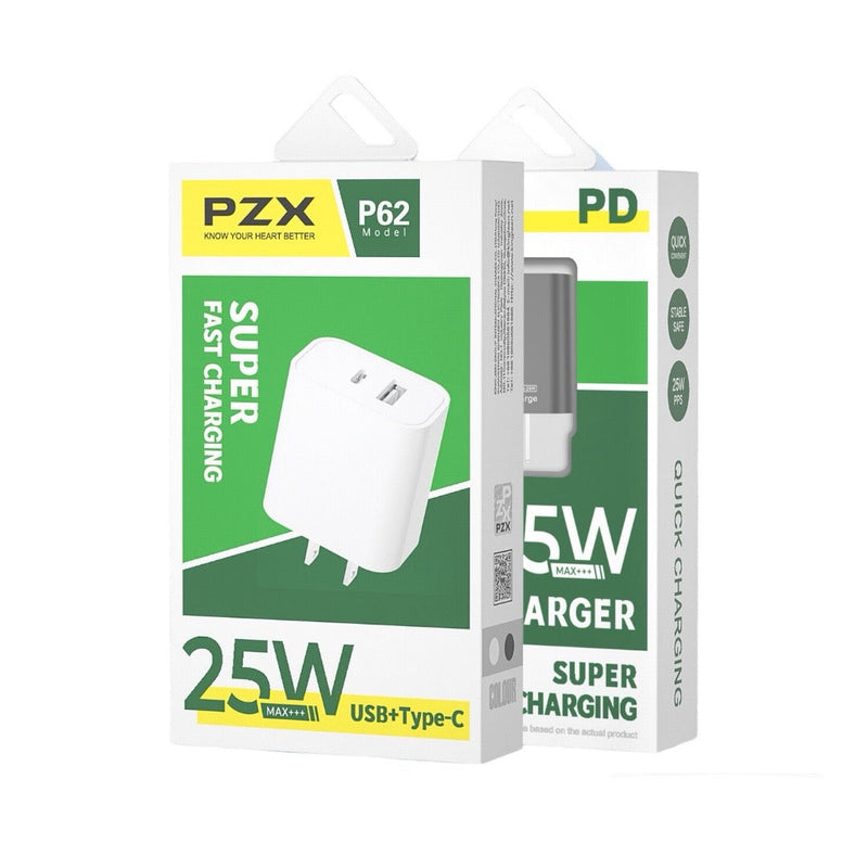 Cargador Para Celular QC 5.0 25W PZX P62 C-C