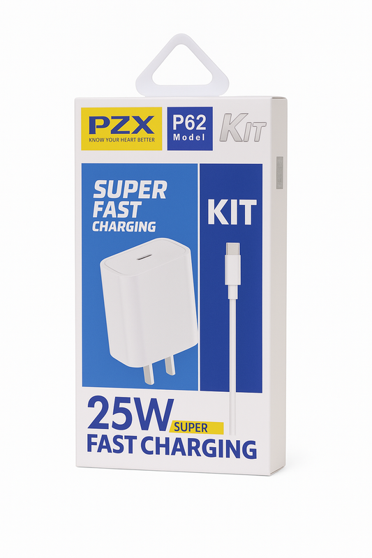Cargador Para Celular QC 5.0 25W PZX P62 C-C