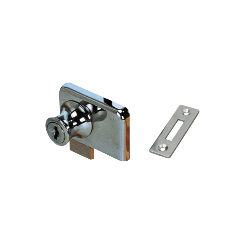 CHAPA VIDRIO 2 PUERTAS / 410 5MM DOBLE CROM HVI410-01
