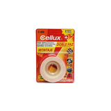 CINTA DOBLE FAZ TRANSPARENTE CELLUX C-496 3/4 X 5MTS