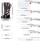 Set De Cuchillos En Acero Inoxidable 9 Piezas