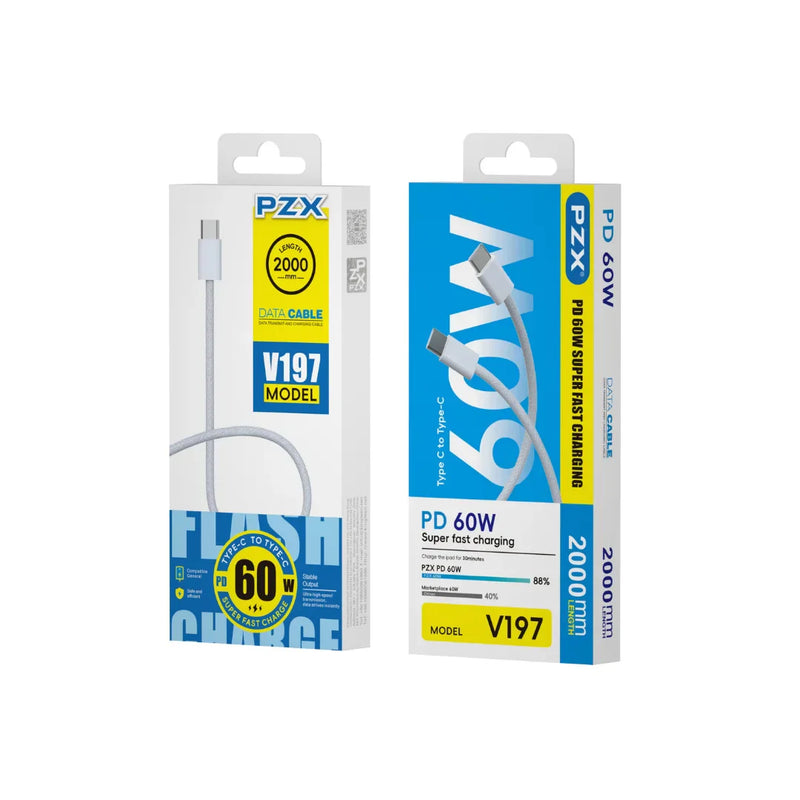 Cable De Carga Rápida PZX Tipo C a Tipo C V197