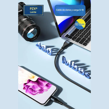 Cable De Datos Entrada Micro y Carga PZX 6 Amperios S-18