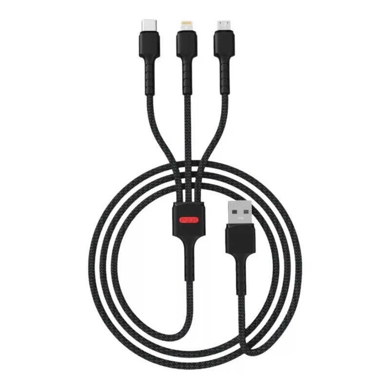 Cable Para Celular 3 En 1 PZX V136