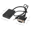 Cable Convertidor VGA/HDMI+AV LJ-12 VGA/HD+AV