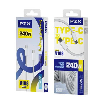 Cable De Carga Rápida 60W TypeC-C De 2 Metros PZX V198