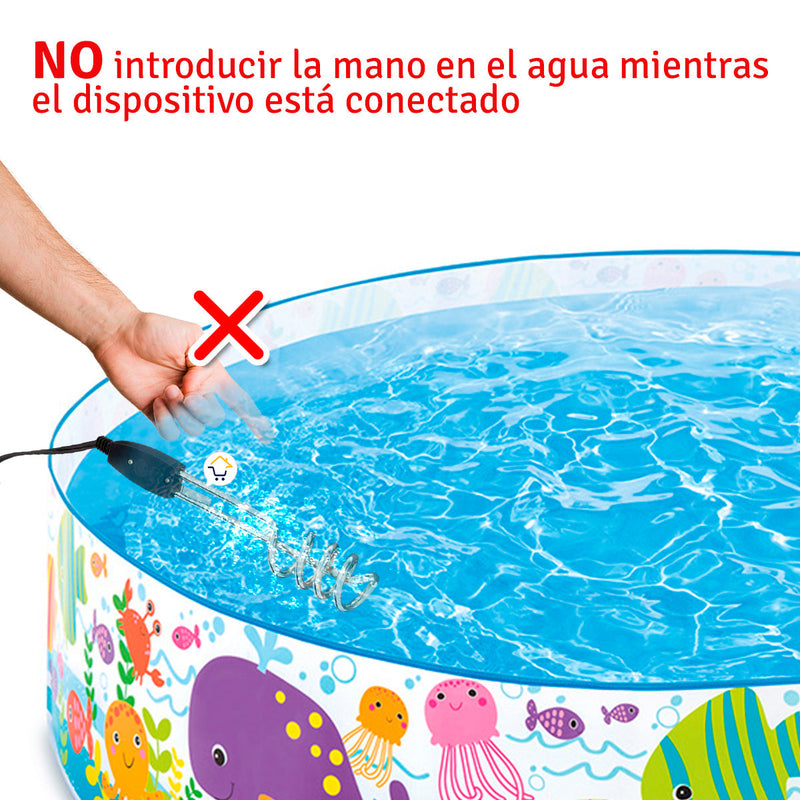 Calentador de Agua Grande 1000W Resistencia Eléctrica Electrodo Inmersión HJ119G