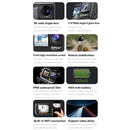 Camara Sumergible Doble Pantalla WIFI 5K Tactil