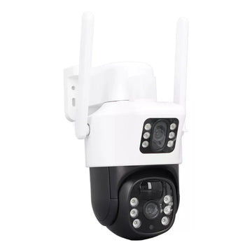 Cámara De Seguridad Exterior Doble Lente Wifi Con Panel Solar YW09
