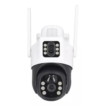 Cámara De Seguridad Exterior Doble Lente Wifi Con Panel Solar YW09