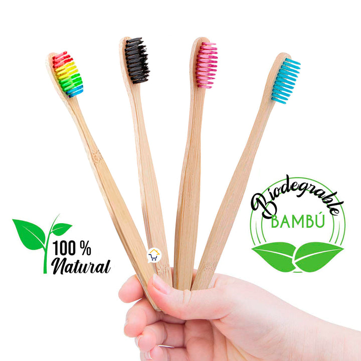 Cepillos De Dientes Bambú Cerdas Suaves MANA-0046