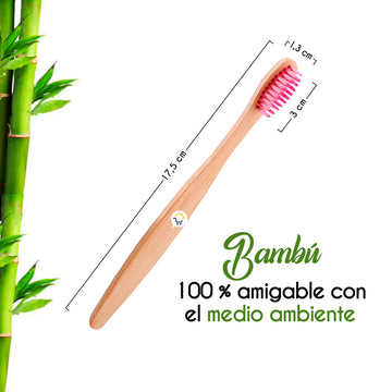 Cepillos De Dientes Bambú Cerdas Suaves MANA-0046