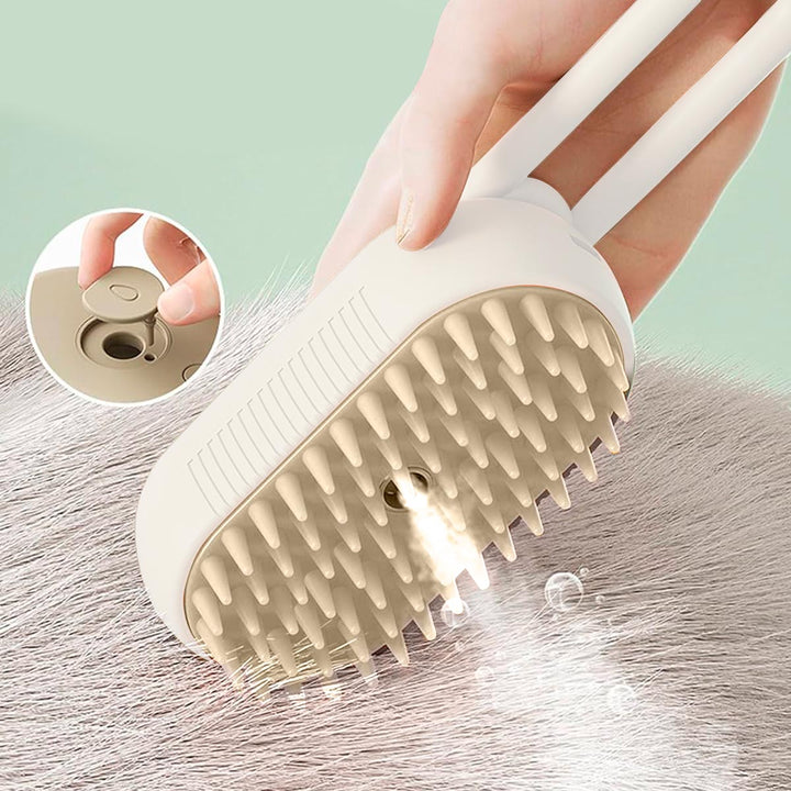 Cepillo Vaporizador Masajeador Quita Pelos Para Mascotas KP-2165