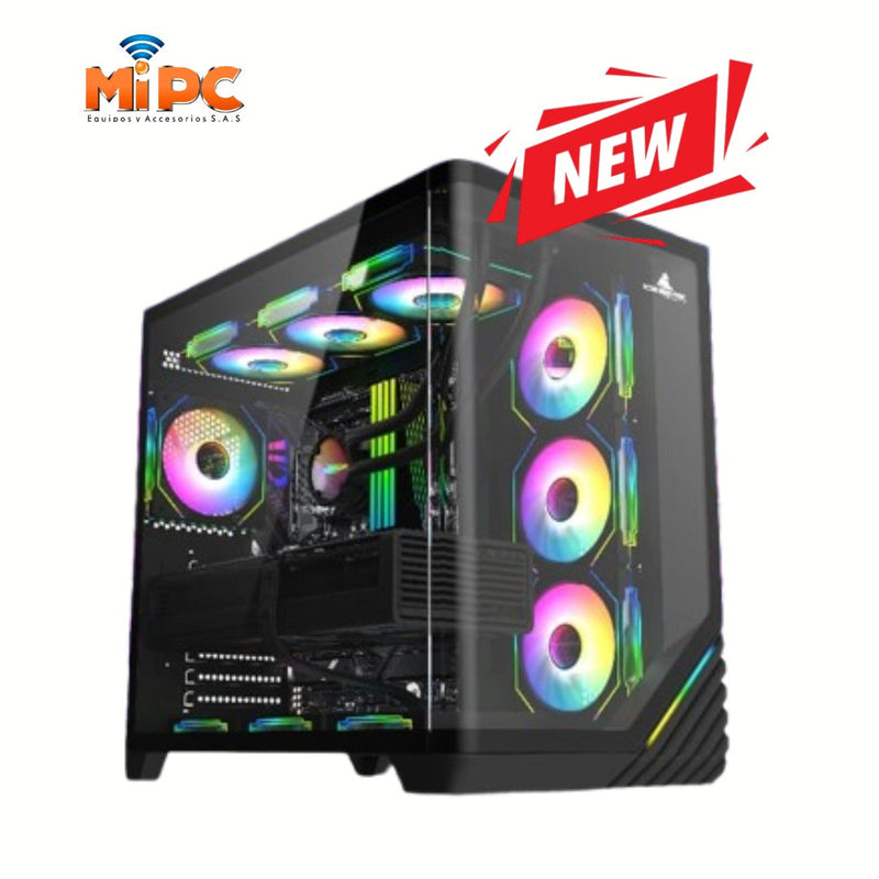 Chasis Iceberg Crystal Wave L Tipo Pecera 7 Ventiladores