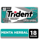 CHICLETS TRIDENT 18U EVUP HERBAL