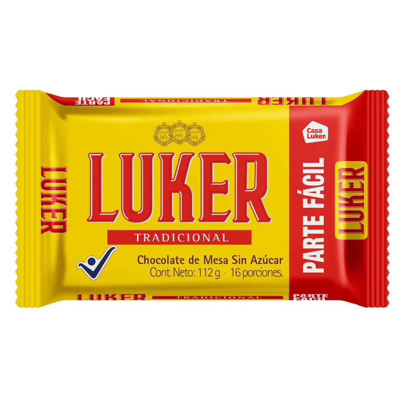 CHOCOLATE LUKER 112G AMARGO
