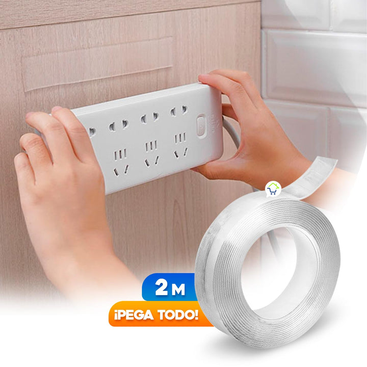 Cinta Reutilizable Doble Cara 2 m Lavable Multiusos 2MTX3CM