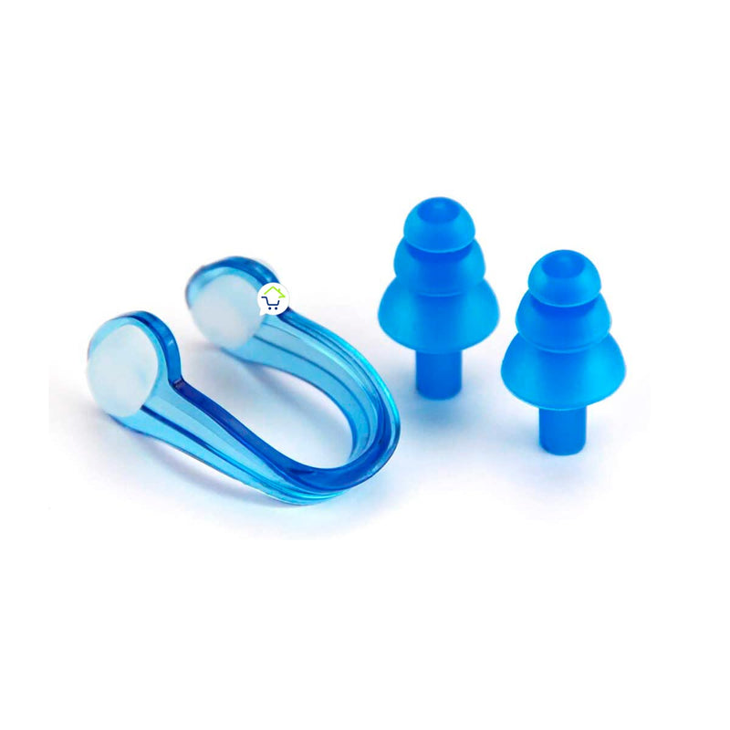 Combo Natación Gorro Silicona + Tapones Para Oídos + Clip Nariz