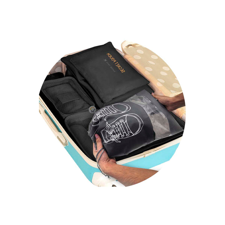 Combo De Bolsos Viajeros X6 + Organizador Zapatos x4 CBVIJ-ZAP