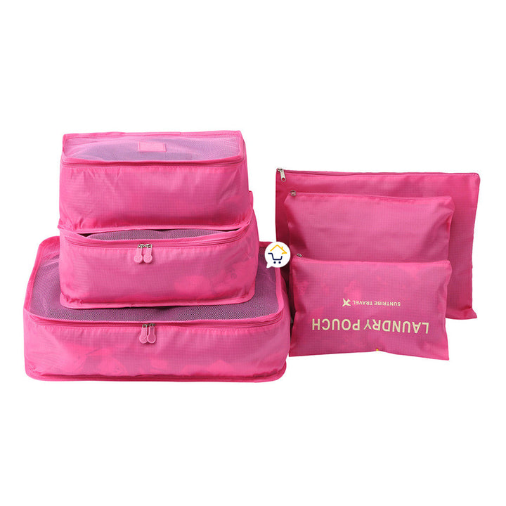 Combo De Bolsos Viajeros X6 + Organizador Zapatos x4 CBVIJ-ZAP
