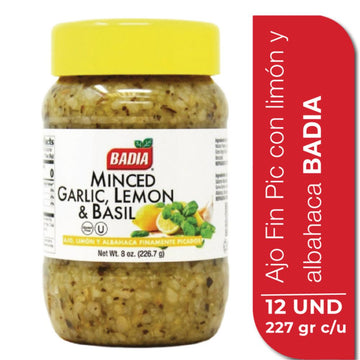 AJO PICADO BADIA 226.7G LIMON ALBAHACA