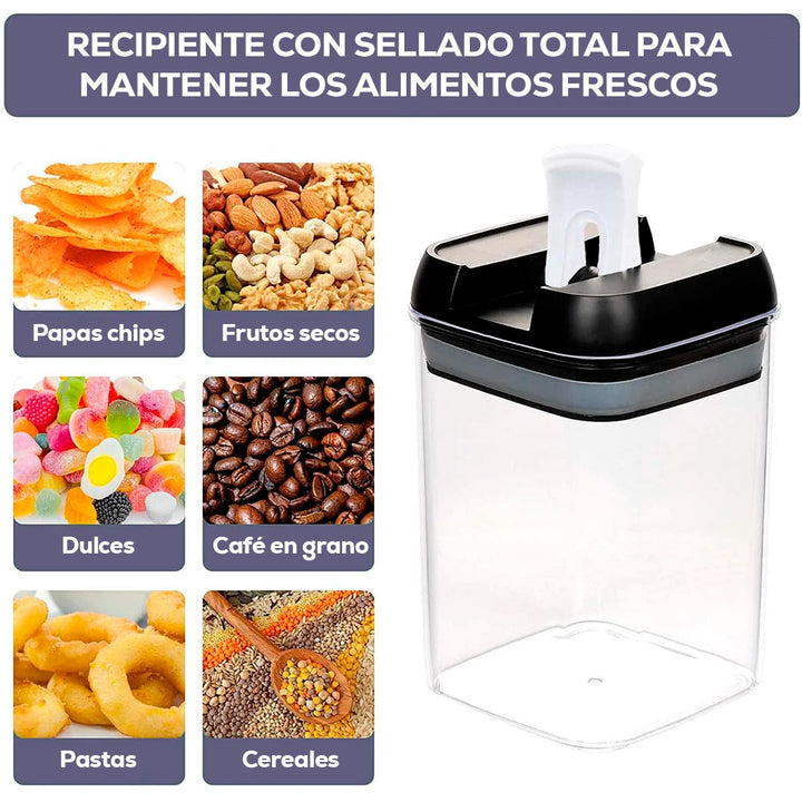Contenedores Herméticos x5 Organizador Alimentos Recipientes Cocina A-525