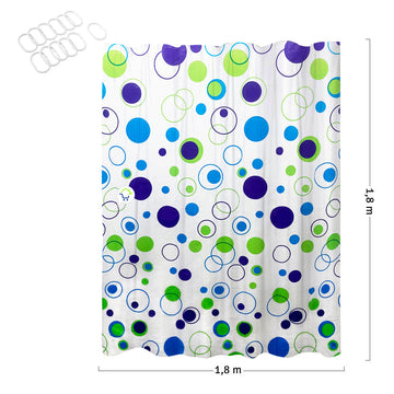 Cortina De Baño Tela Impermeable Para Ducha GM2201-113