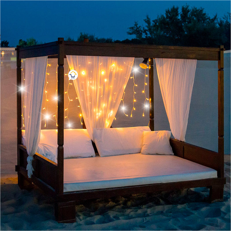Cortina LED 3X1 M 120 LED Destellos Luces Navidad 1320B