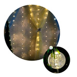 Cortina Esferas Navidad 2.8 x 1.9 m 120 LED Cristal Luces Decorativas 1815A
